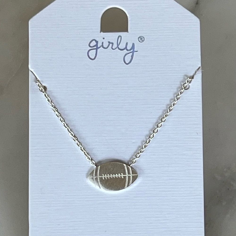 Football Pendant Necklace